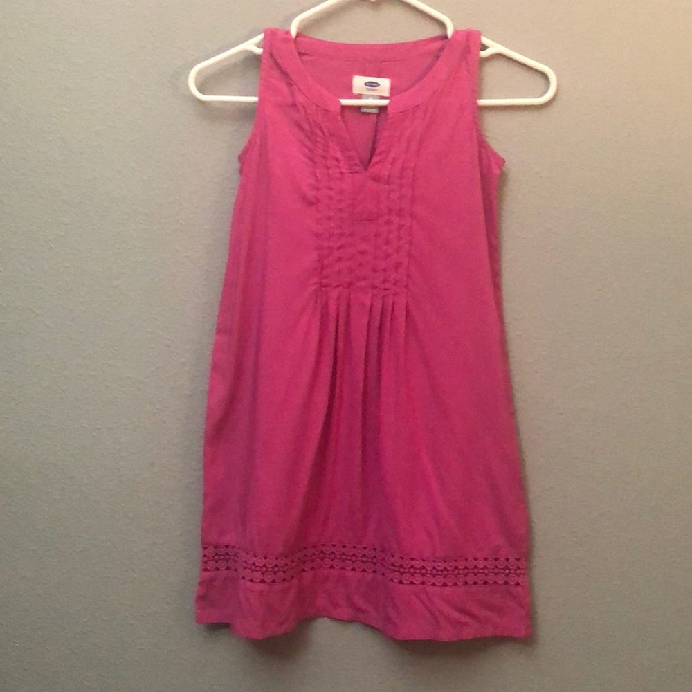 Old Navy tank dress with cutout accent at bottom